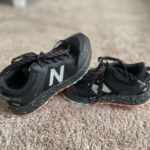 New Balance Kids Black and Pink Sneakers